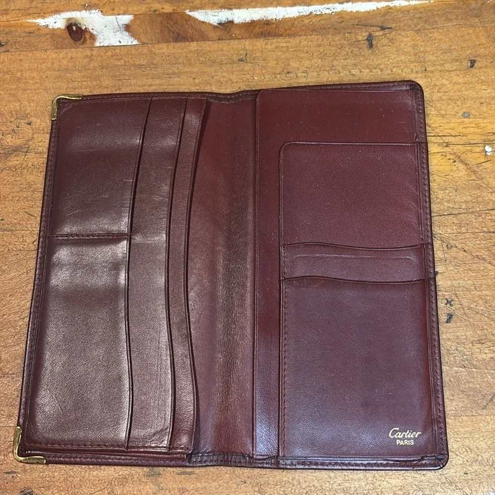 Cartier Bordeaux Long Wallet